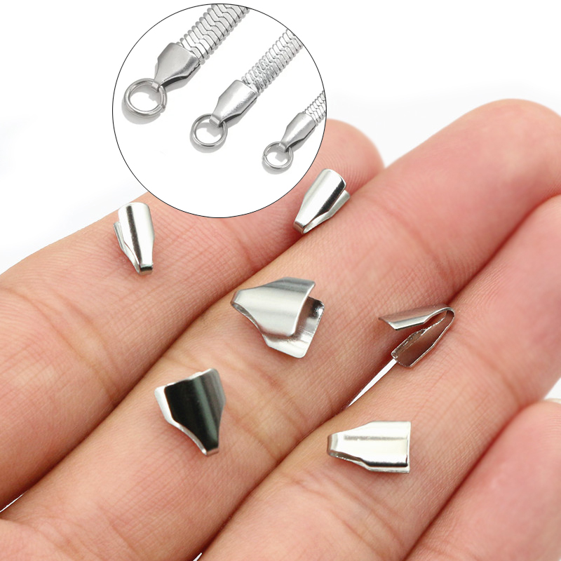 Jewelry Making Designs - 100 Stück Edelstahl 2-7mm Flachs chnüre
