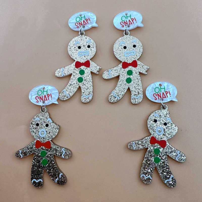 Jewelry Making Diy - 10 Stück niedliche Weihnachts-Lebkuchenmann-Anhänger, DIY-Schmuckzubehör zur