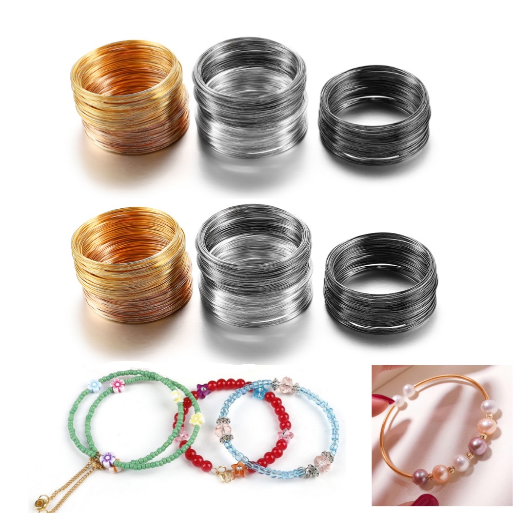 Jewelry Making Gold Wire - 100 Schlaufen/Lot 0,6 mm Silber Gold