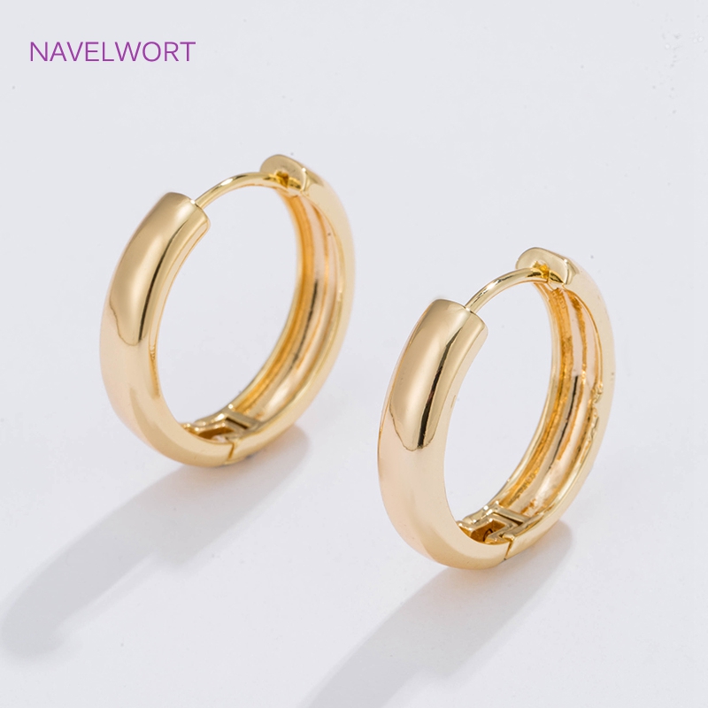 Jewelry Making Designs - 6 Größen vergoldete Kreisohrringe als Geschenk