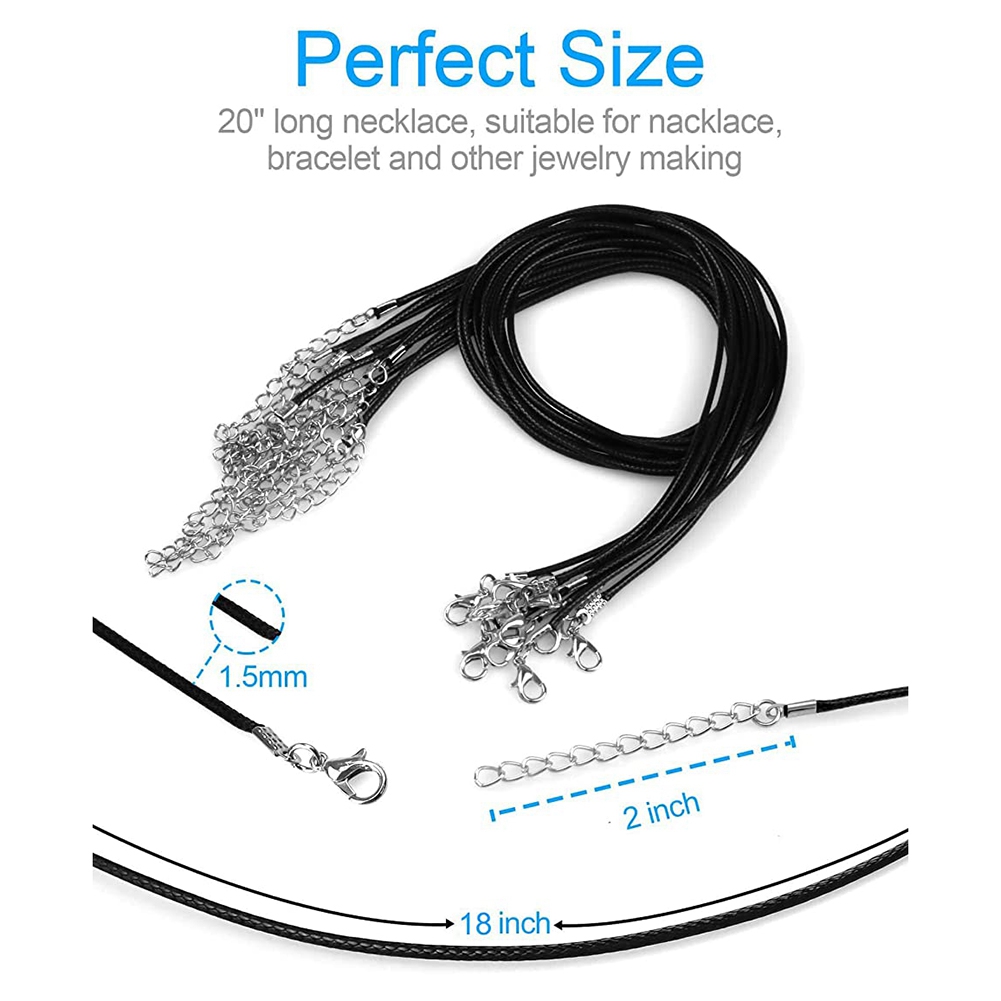 Jewelry Making Diy - ABQR 24 Stück Kordel-Halskette, 50,8 cm,