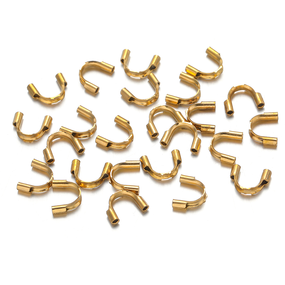 Jewelry Making Gold Wire - 50 Stück vergoldete U-förmige Verbindungsschnallen aus