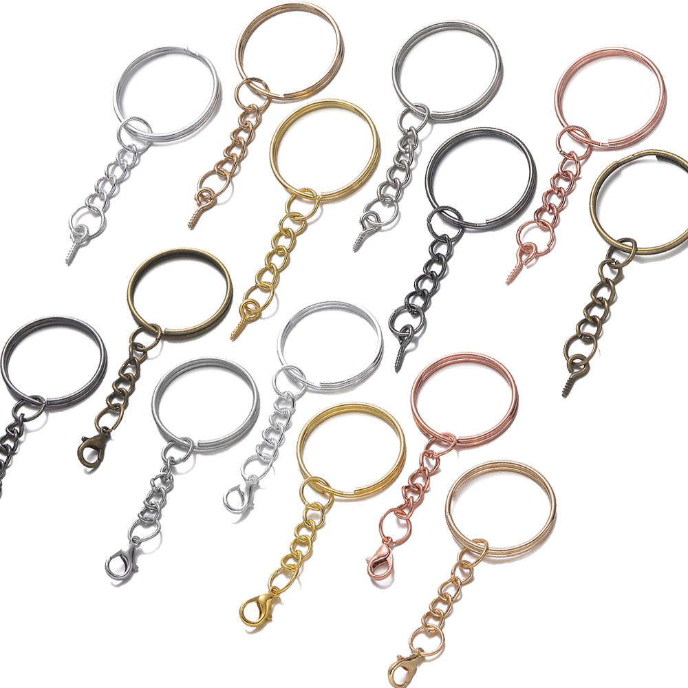 Jewelry Making Ring Tool - 10 Stück/Set 25mm Schraubösen-Schlüsselanhänger mit Ösenschrauben,