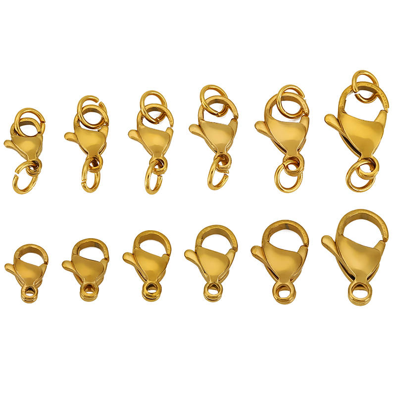 Jewelry Making Ring Tool - 20 Stück Edelstahl-Karabinerhaken mit Binderingen, Verbindungsstücke