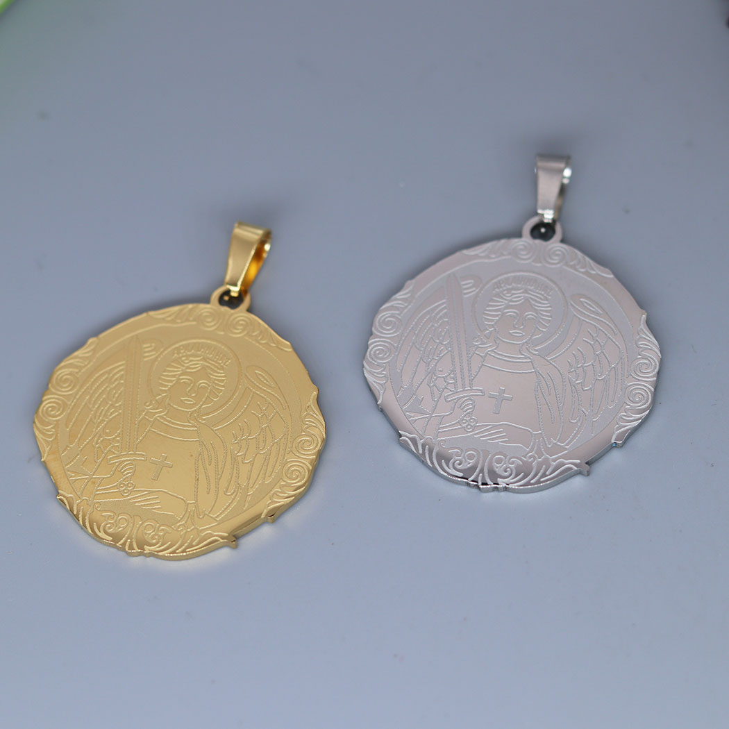 2PCS Edelstahl Saint Michael M – Jewelry Making Michaels Bewertung und Preis