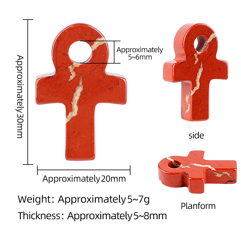 Bunter Achat-Ankh-Kreuz-Anhäng – Jewelry Making Michaels Bewertung und Preis