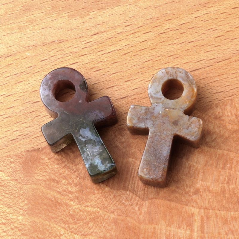 Bunter Achat-Ankh-Kreuz-Anhäng – Jewelry Making Michaels Bewertung und Preis