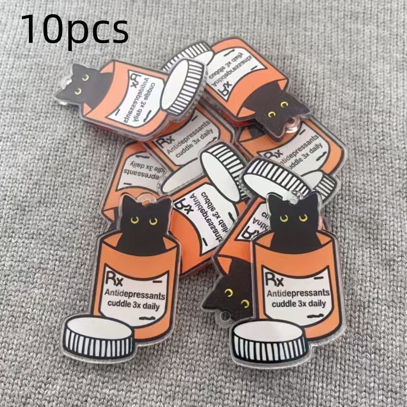 10 Stück Acryl-Medizin-Katzen- – Jewelry Making Diy Bewertung und Preis