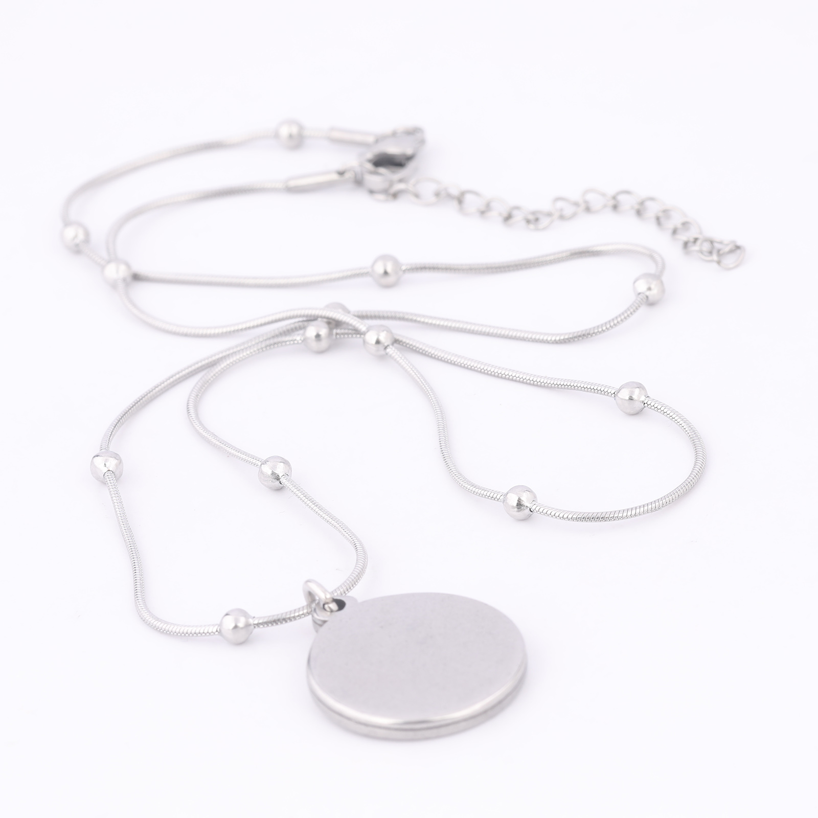 2 stücke Edelstahl Kugel Kette – Pendant Blank Bezel Bewertung und Preis