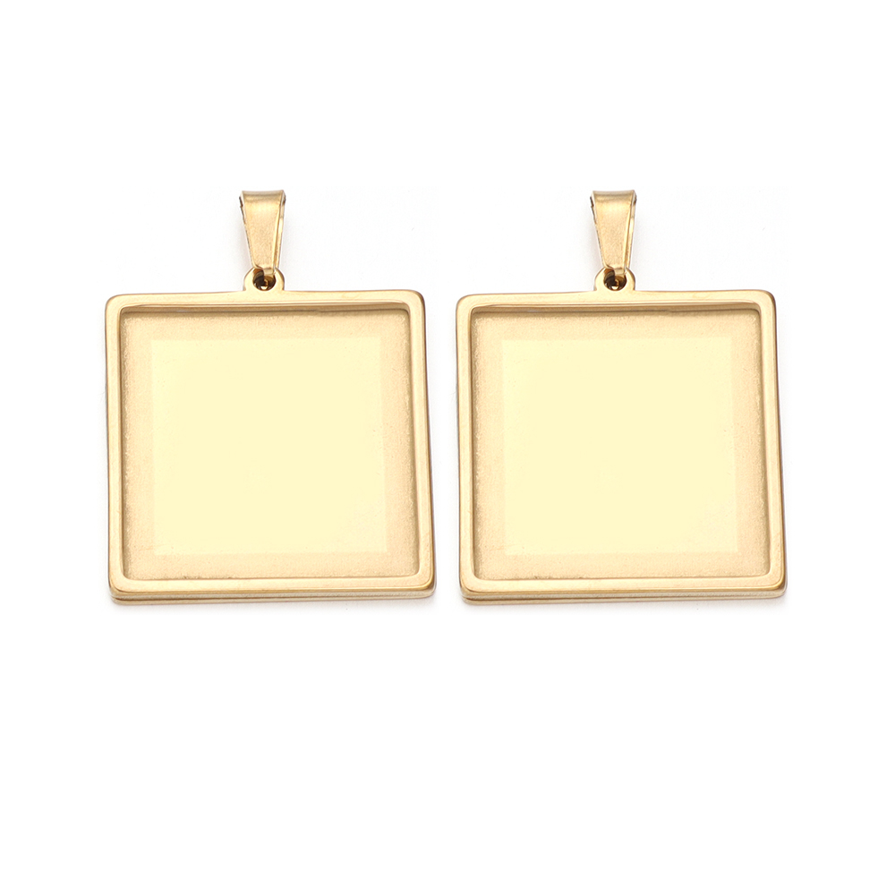 2 Stück Edelstahl 10 15 20 25  – Pendant Blank Bezel Bewertung und Preis