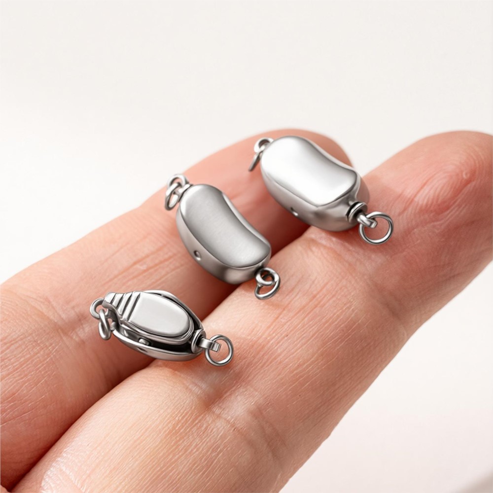 2 Stück Edelstahl-Druckverschl – Jewelry Making Metal Bewertung und Preis