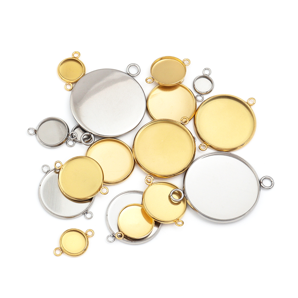 10 Stück 6–30 mm runde Edelsta – Pendant Blank Bezel Bewertung und Preis