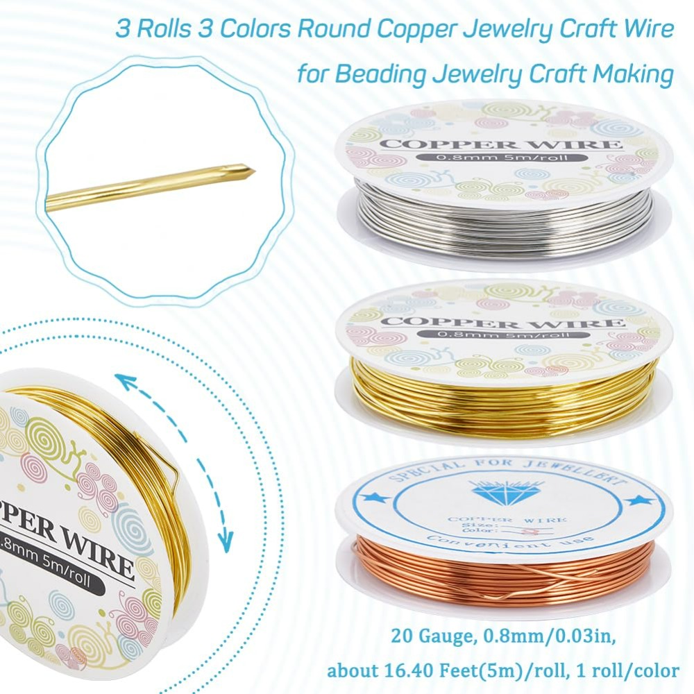 12,8 m Kupfer-Schmuckdraht, 0, – Jewelry Making Gold Wire Bewertung und Preis
