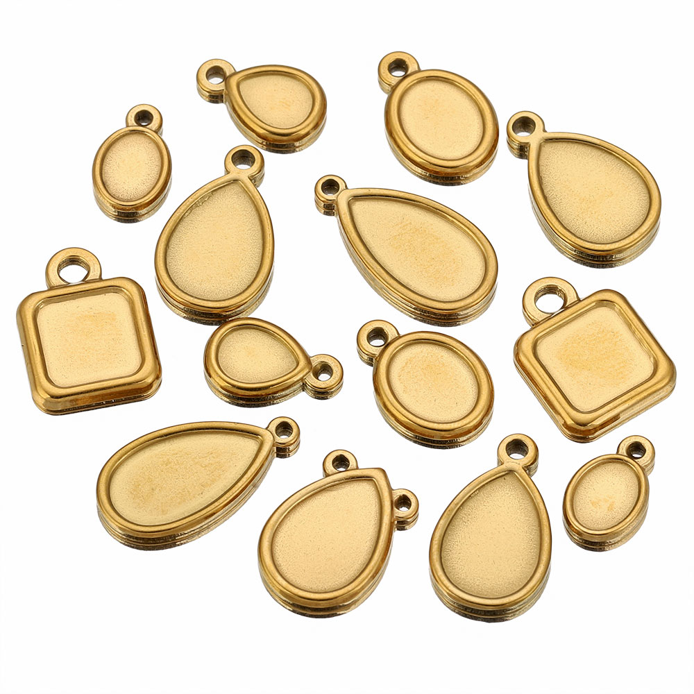 5 Stück Edelstahl-Anhängerrohl – Pendant Blank Bezel Bewertung und Preis