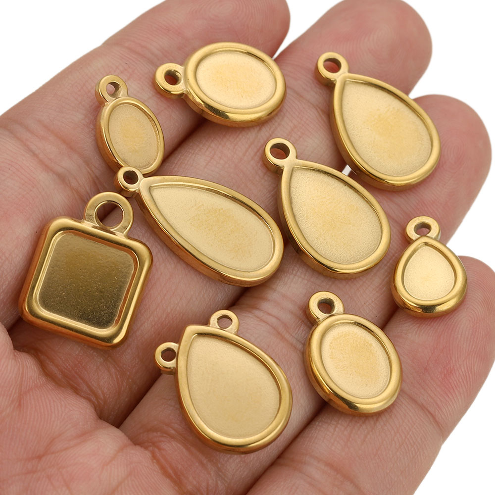 5 Stück Edelstahl-Anhängerrohl – Pendant Blank Bezel Bewertung und Preis