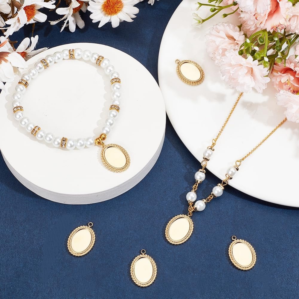 6 Stück Cabochon-Fassungen Cha – Pendant Blank Bezel Bewertung und Preis