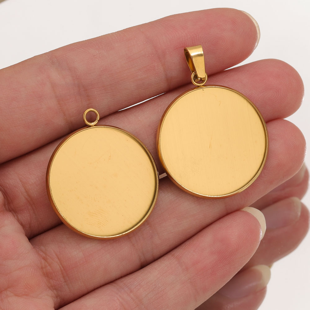 10 Stück Edelstahl Gold Anhäng – Pendant Blank Bezel Bewertung und Preis