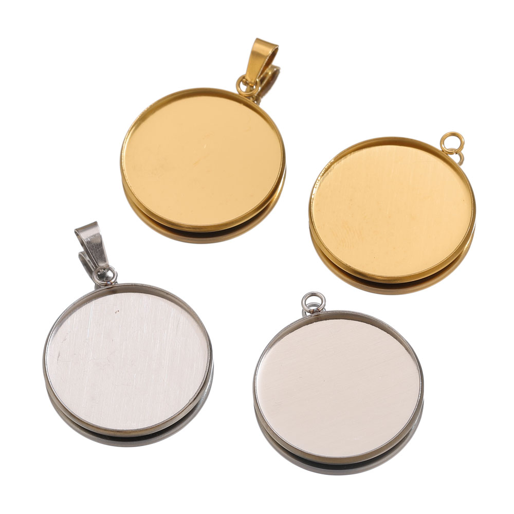 10 Stück Edelstahl Gold Anhäng – Pendant Blank Bezel Bewertung und Preis