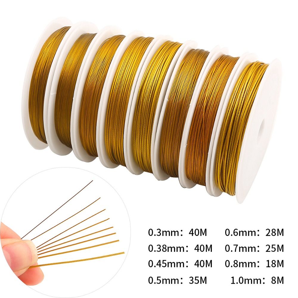 Neuer Stahl-Gold-Silber-Schmuc – Jewelry Making Gold Wire Bewertung und Preis