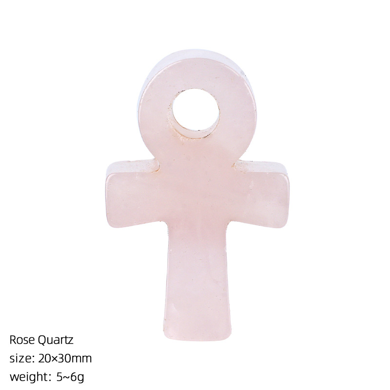 Rosenquarz Ankh-Kreuz-Anhänger – Jewelry Making Michaels Bewertung und Preis