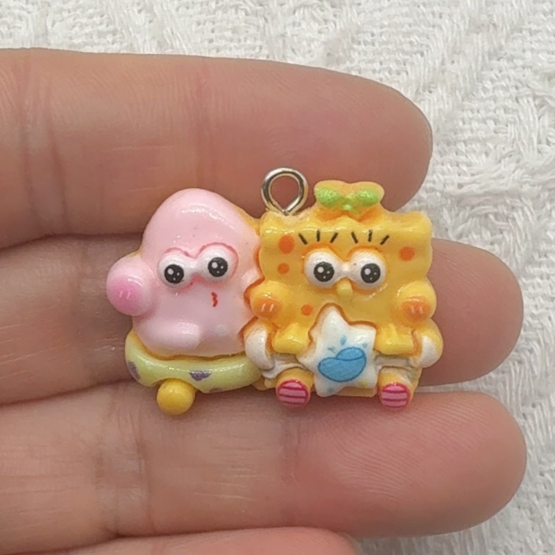 10 Stück Cartoon-Harzanhänger, – Jewelry Making Diy Bewertung und Preis