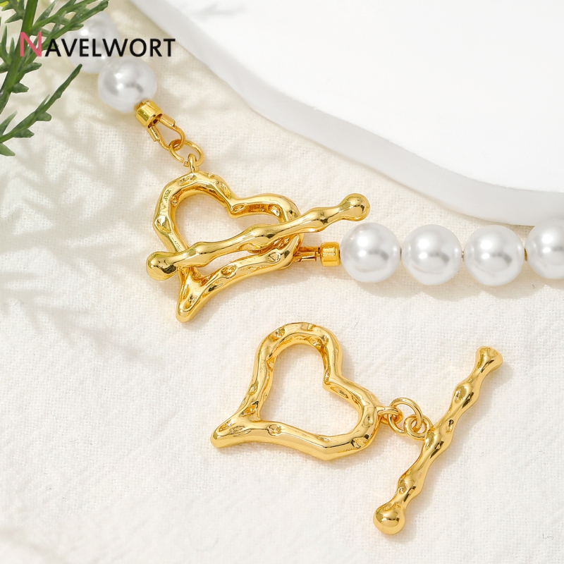 18K Vergoldete Herzförmige OT- – Jewelry Making Metal Bewertung und Preis