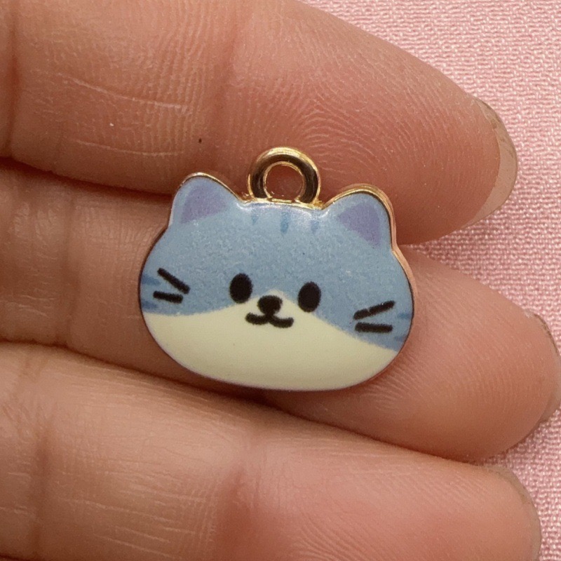 12 Stück bedruckte Katzenkopf- – Jewelry Making Diy Bewertung und Preis