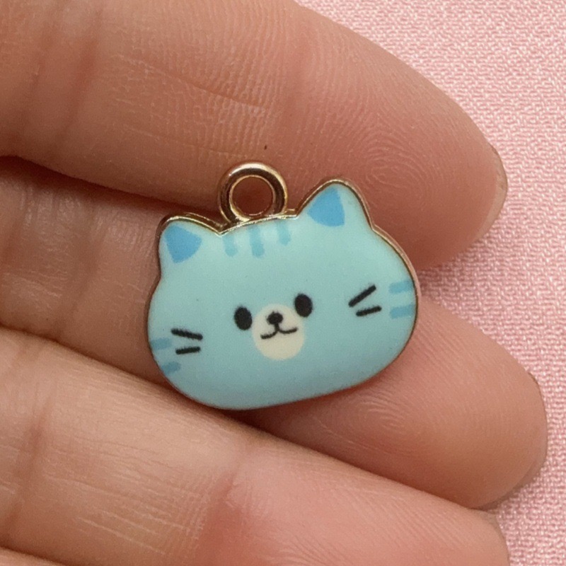 12 Stück bedruckte Katzenkopf- – Jewelry Making Diy Bewertung und Preis