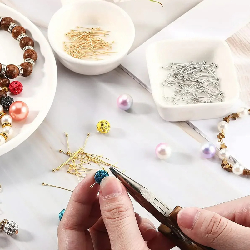 100 Stück Edelstahl-Kugelstift – Jewelry Making Gold Wire Bewertung und Preis